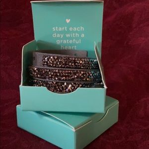 Origami Owl silver double wrap bracelet